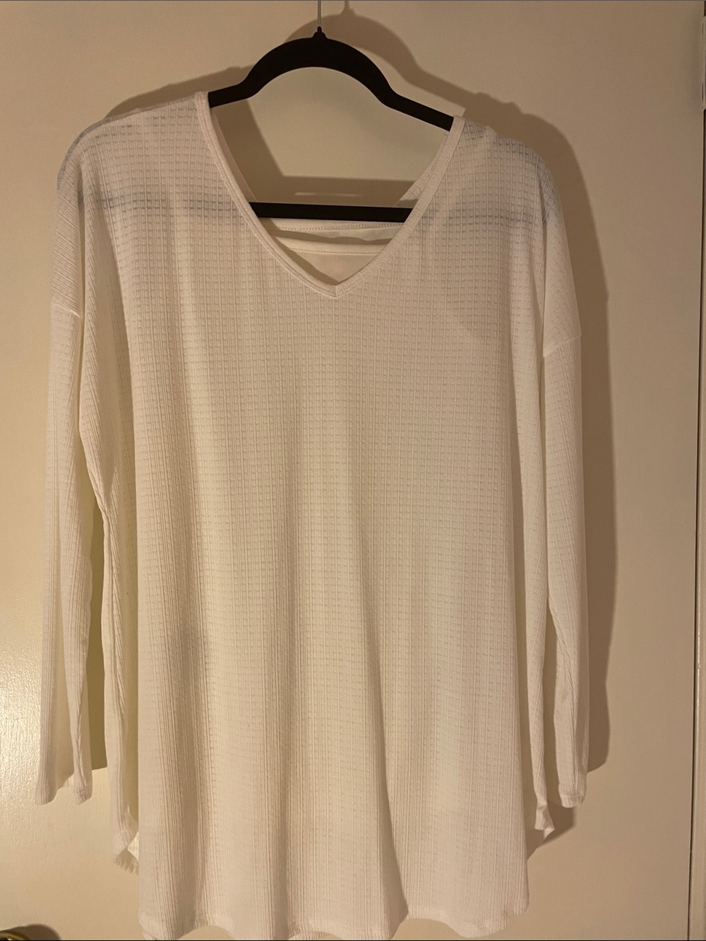 Fort Love v-neck LS thermal LtWt Tunic with Camisole